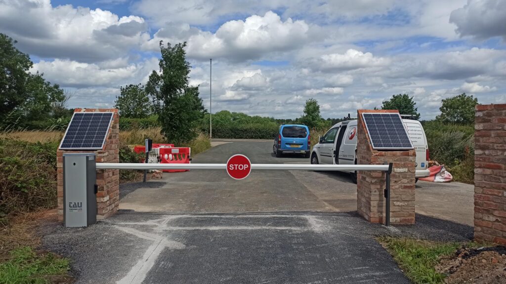 Bespoke Solar Powered Barrier Install - Yorkshire